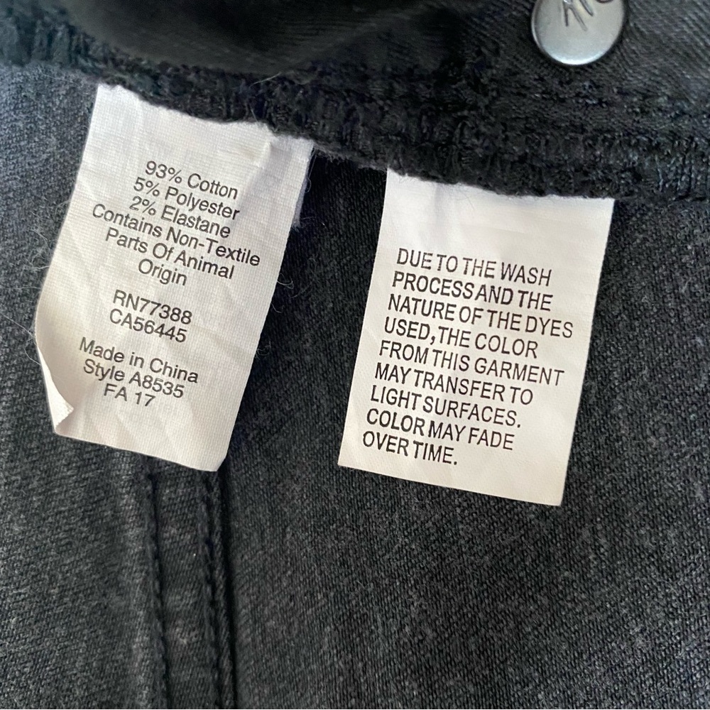 Madewell 9” high-rise skinny jeans in Black Sea, size 25 - Picture 10 of 11